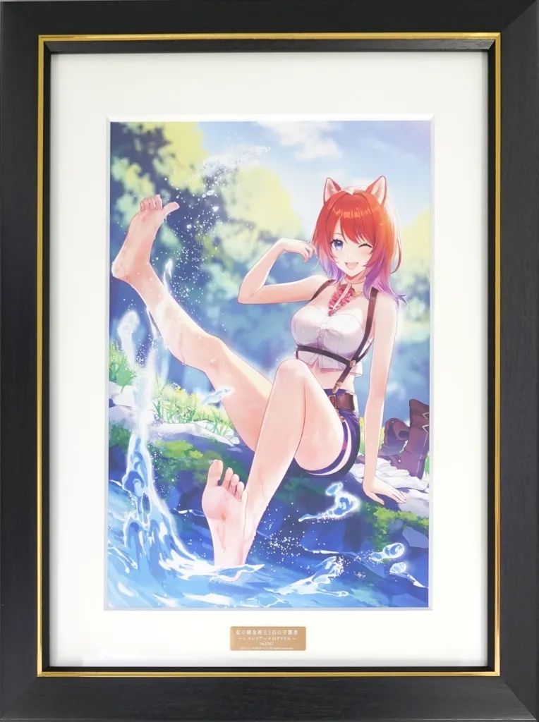 中古】原画イラストボード 付属品付)紅の錬金術士と白の守護者