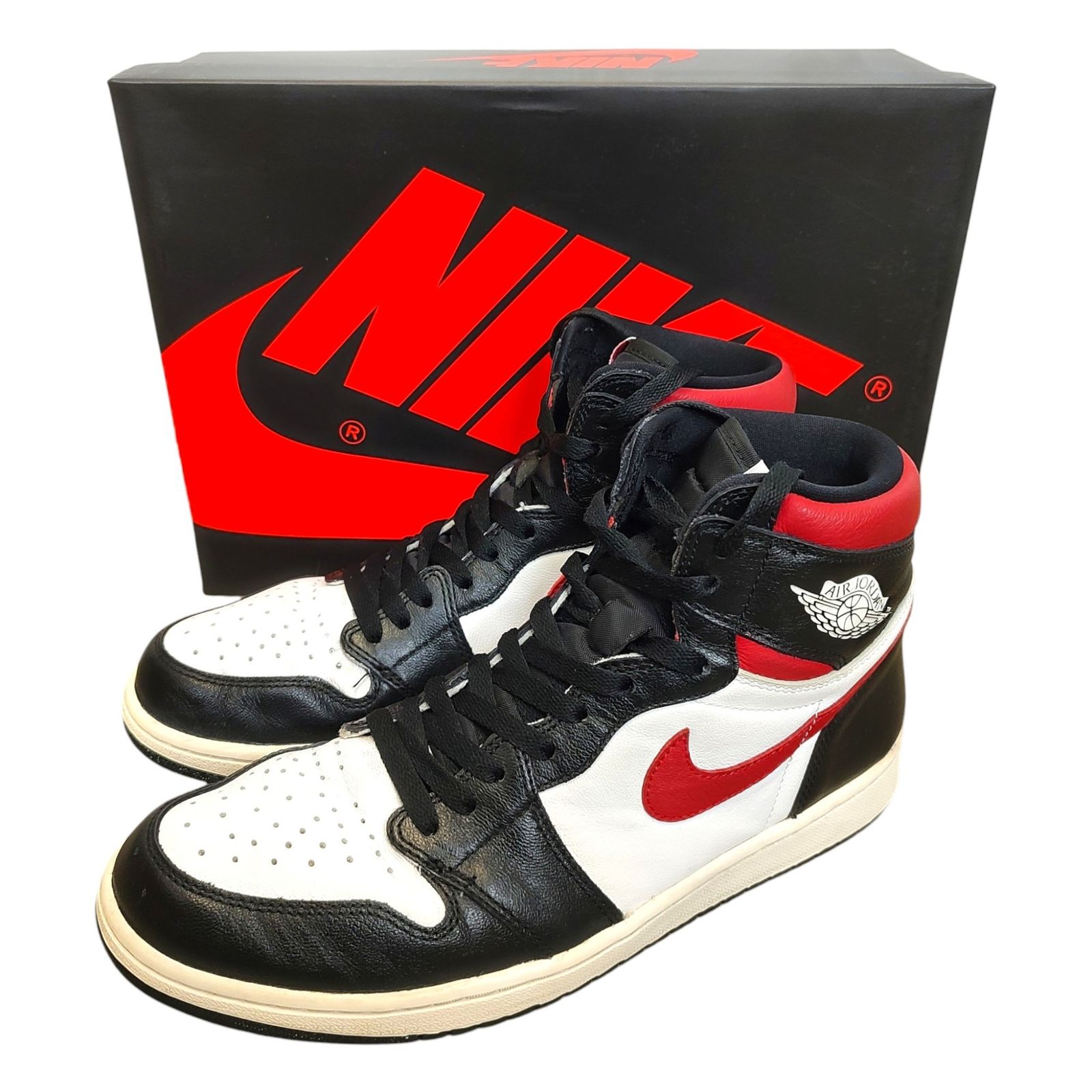NIKE ナイキ Air Jordan 1 Retro High Black/White/Sail/Gym Red エア 