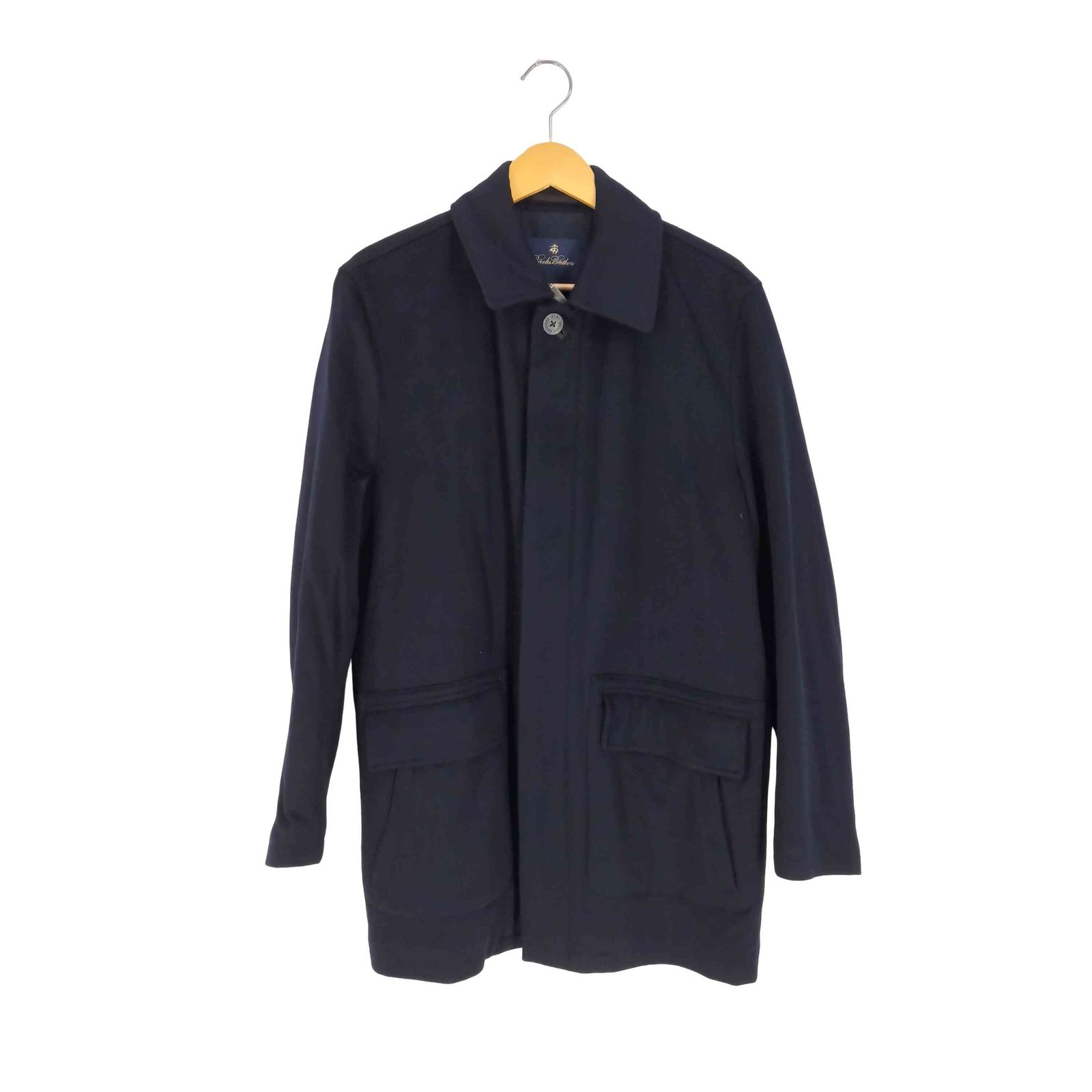 ブルックスブラザーズ BROOKS BROTHERS LORO PIANA RAIN SYSTEM SPORT FABRIC 裏地キルティング ウール ハーフコート メンズ import：S