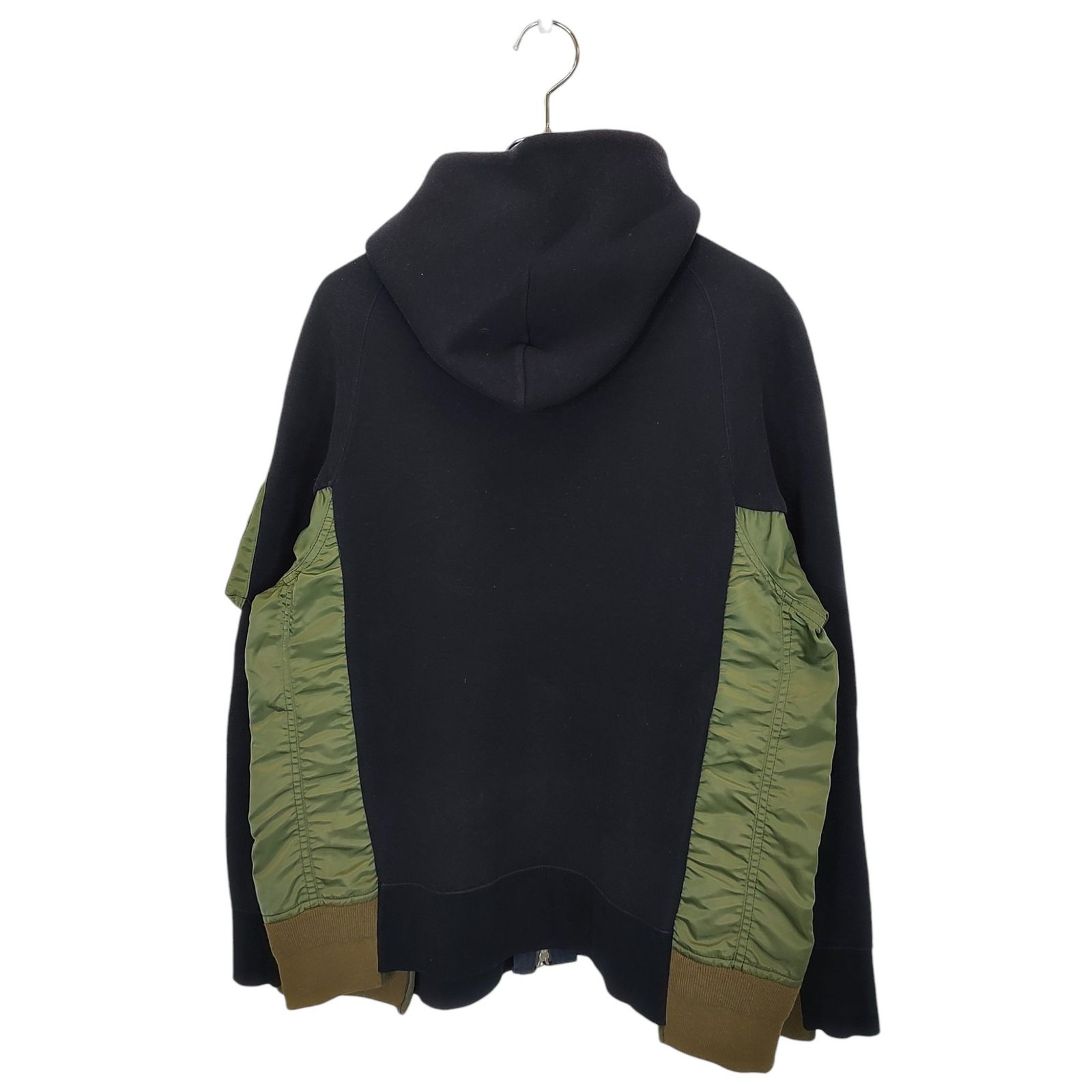 sacai サカイ 20AW Sponge Sweat MA-1 Zip Hoodie ドッキング ジップ sacai サカイ 20AW Sponge Sweat MA-1 Zip Hoodie ドッキング ジップ