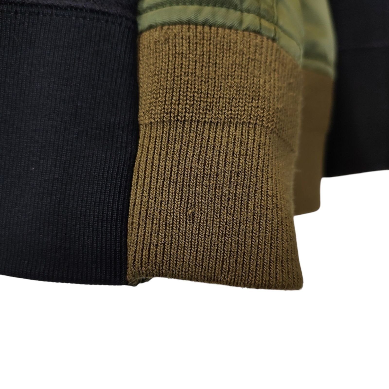 sacai サカイ 20AW Sponge Sweat MA-1 Zip Hoodie ドッキング ジップ