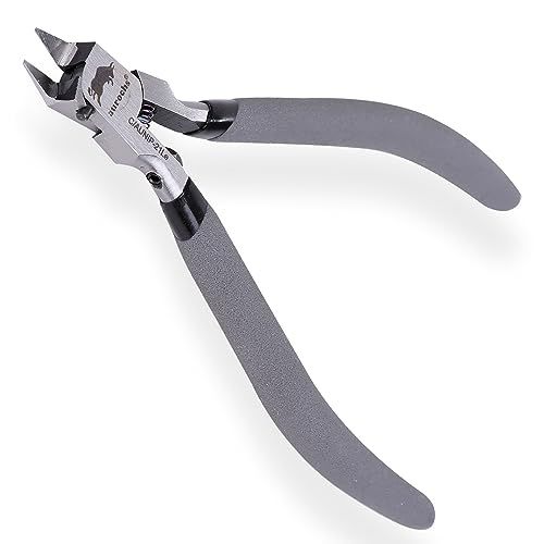 ☆新品☆aurochs 超 極薄刃 ニッパー 片刃 精密 プラスチック専用 工具 プラモデル 模型 ゲートカット (グレー＆ブラック/左手用) 7ee4f403