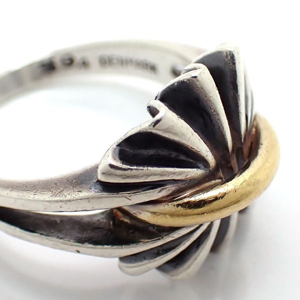 GEORG JENSEN レネムンテ リング 925 SV+YG シルバー 394 Gather BOW