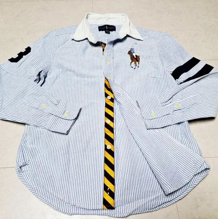 Polo Kids(ポロキッズ) オックスフォード ビックポニー シャツ 10-12y ポール1331