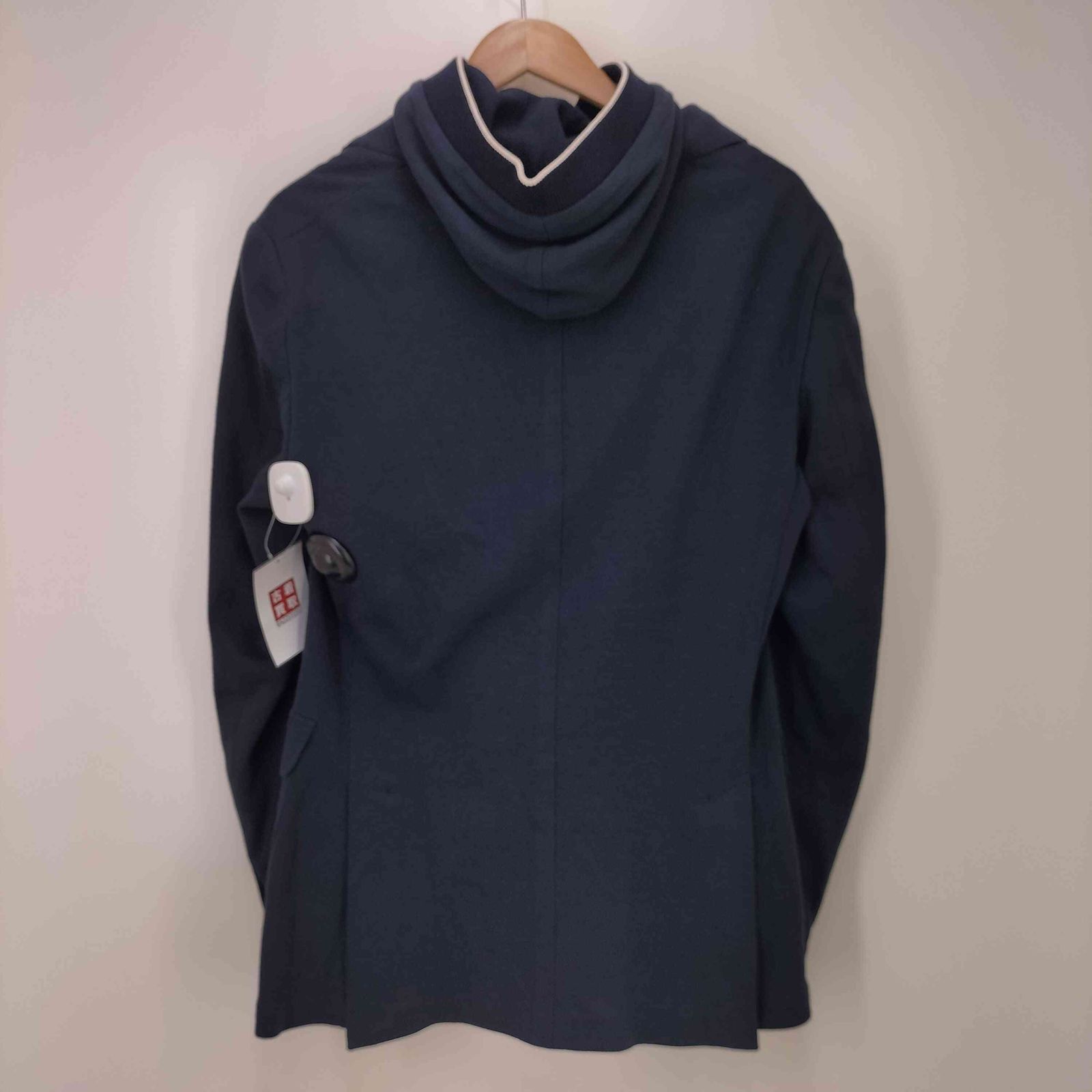 イレブンティ eleventy カシミヤ混 ダブルブレストフーディドッキング