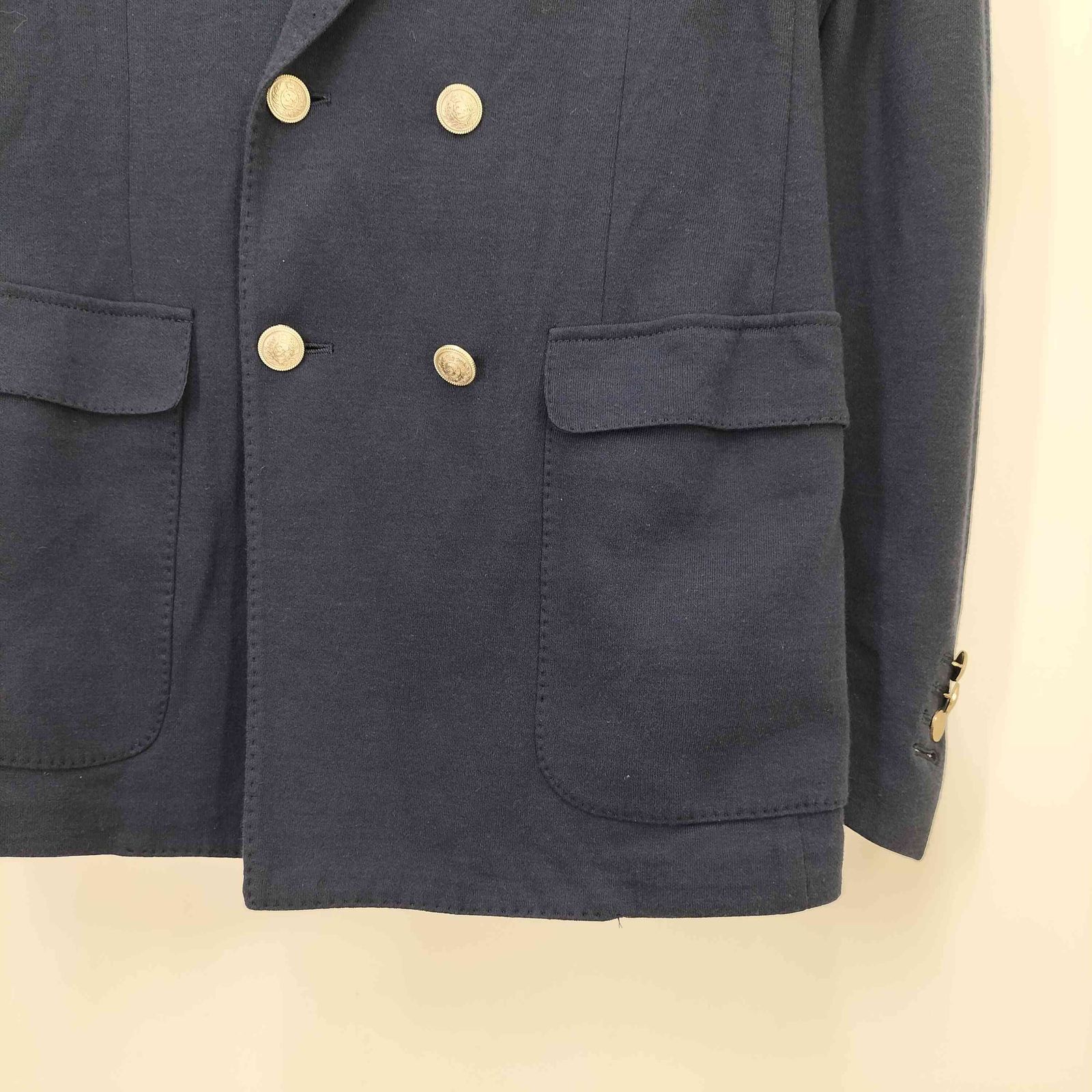 eleventy ダブルブレスト　ジャケット イレブンティ eleventy カシミヤ混 ダブルブレストフーディドッキング