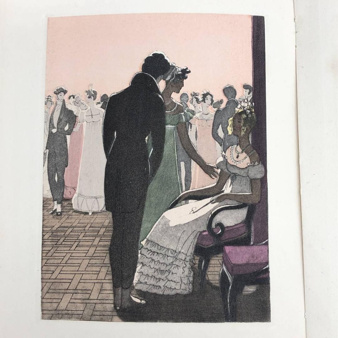アールデコ挿絵本 A.E-マルティ挿絵『 ランジェ公爵夫人 ( La Duchesse de Langeais )』 1950年代 オノレ・ド・バルザック著 A.E. MARTY (POP_KOS )