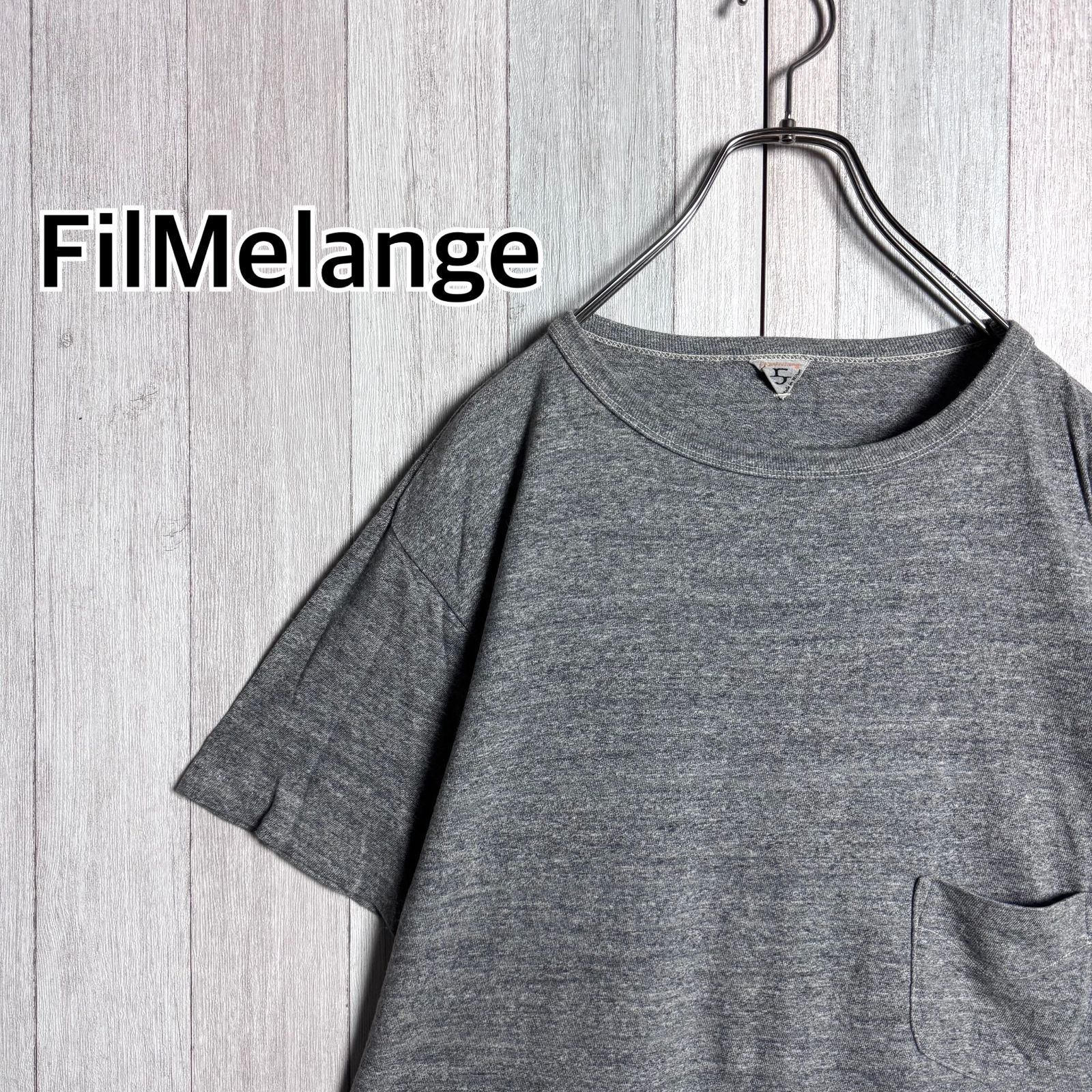 日本製 FilMelange フィルメランジェ Tシャツ ポケT コットン グレー 5 