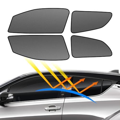 BLUESEATEC トヨタ C-HR マグネット式 メッシュカーテン 着脱簡単