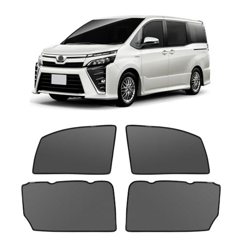 新型 ヴォクシー ノア 80系 メッシュカーテン マグネット式 遮光 換気 サイドバイザー 車用 VOXY NOAH 80 サンシェード 車種専用設計 虫除け 折り畳み式 日除け アクセサリー カスタム パーツ 4枚as 877e8b7b