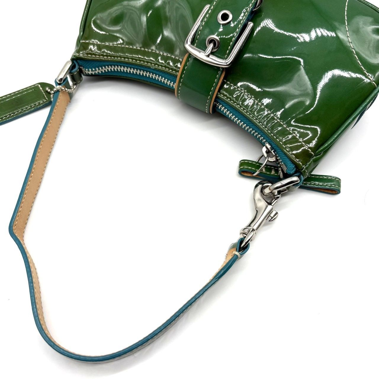 コーチ COACH Y2K パテントレザー エナメル ワンショルダーバッグ