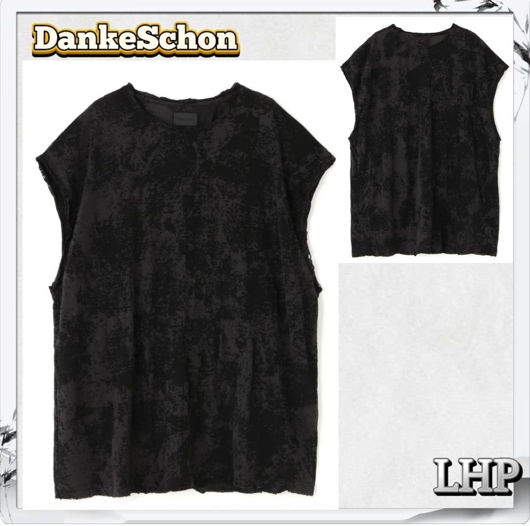 正規品 LHP DankeSchon ダンケシェーン ノースリーブ トップス ワイドシルエット シンプルブラック