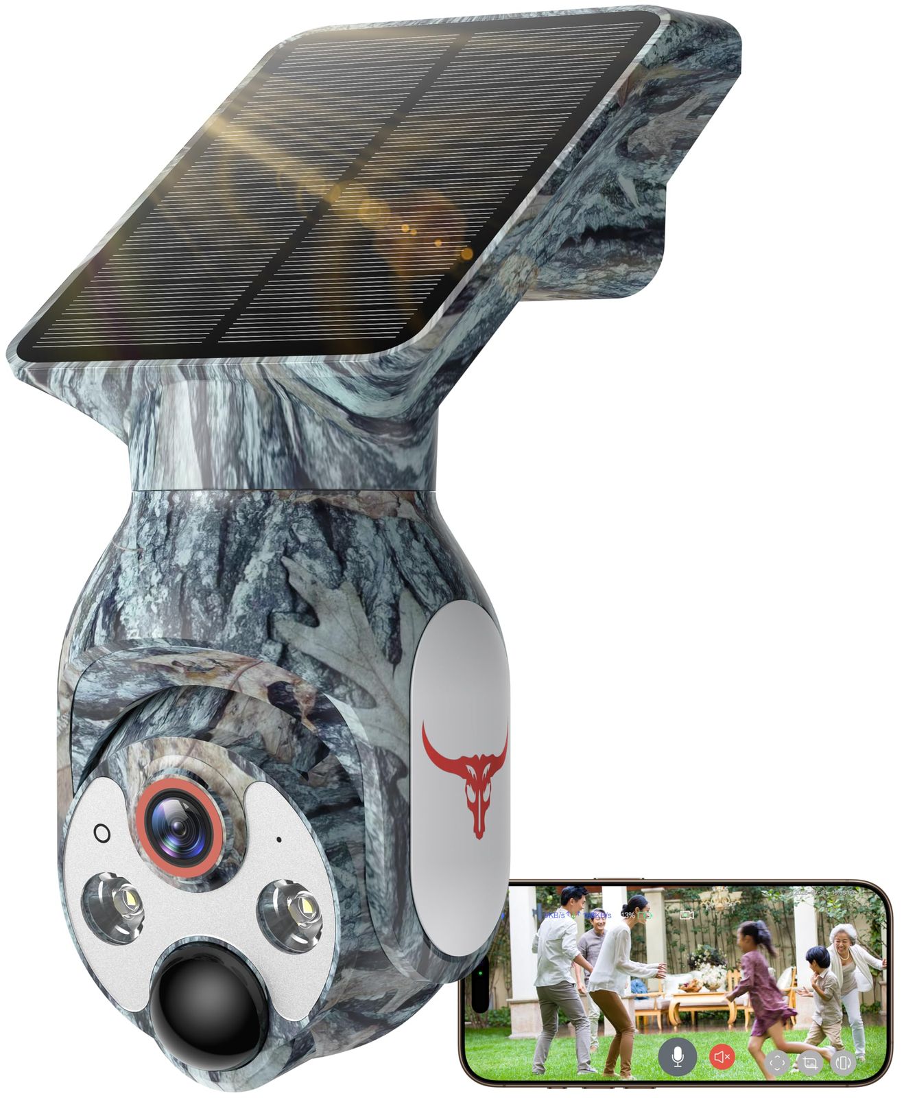 2K 防犯カメラ 屋外 ソーラー 高効率ソーラー充電 監視カメラ 一体型 フルワイヤレス Wi-Fi対応 電源不要 360°広角撮影 カラー暗視 IP65防水・防塵 双方向通話 遠隔操作 動体検知 人体検知 リアルタイム通知 クラウド録画 自 6920cd44