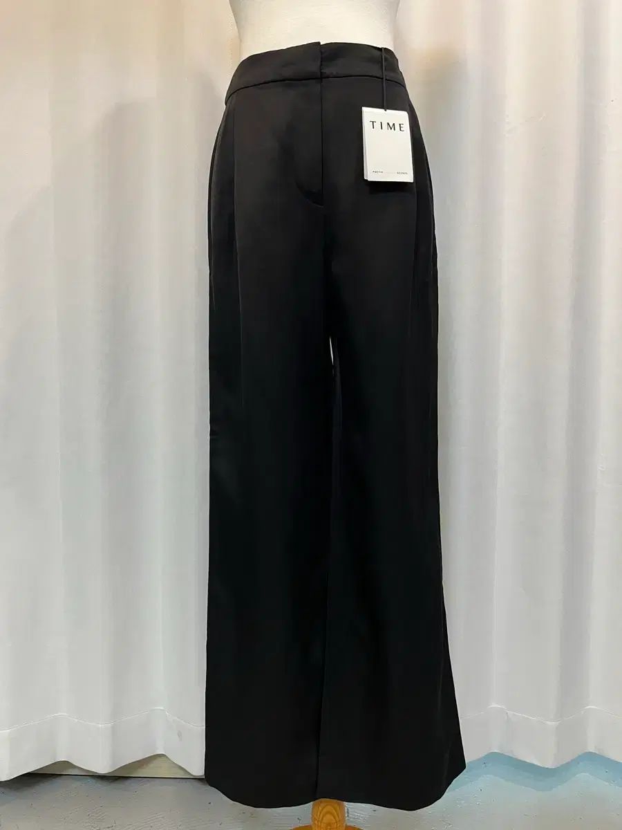 22年TIME タイム ワイド スラックス 新品 (64-94) ブラック