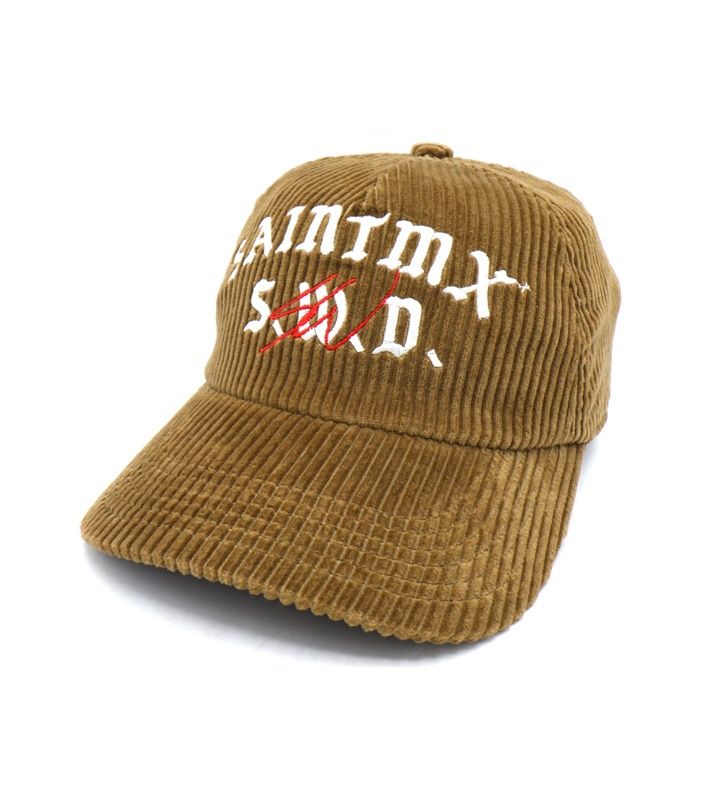セントマイケル SAINT MICHAEL × ショーン ウェザースプーン SEAN WOTHERSPOON 26SS 【 CORDUROY CAP SM MK8 0000 C13 】 ロゴ 刺繍 コーデュロイ キャップ 帽子 49987