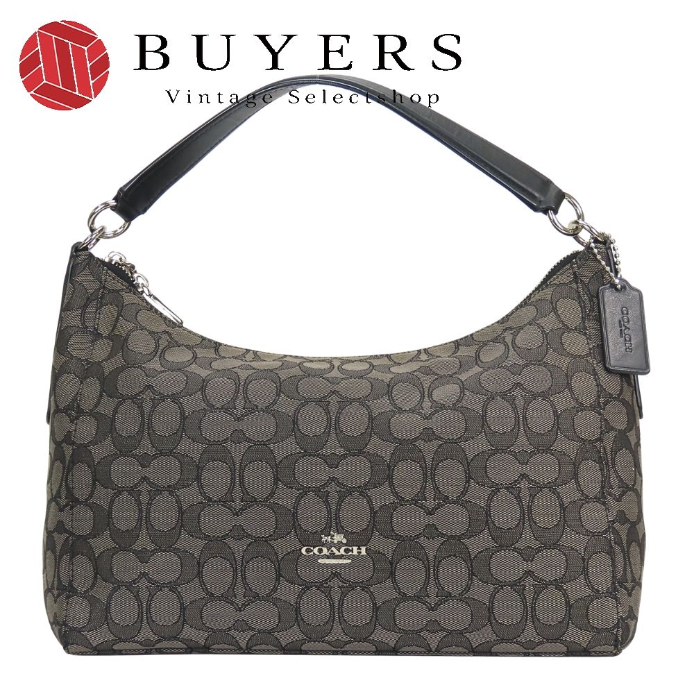 【中古】 コーチ ハンドバッグ シグネチャー F54936 キャンバス レザー グレー ブラック ワンショルダー レディース 女性 COACH 10,692円