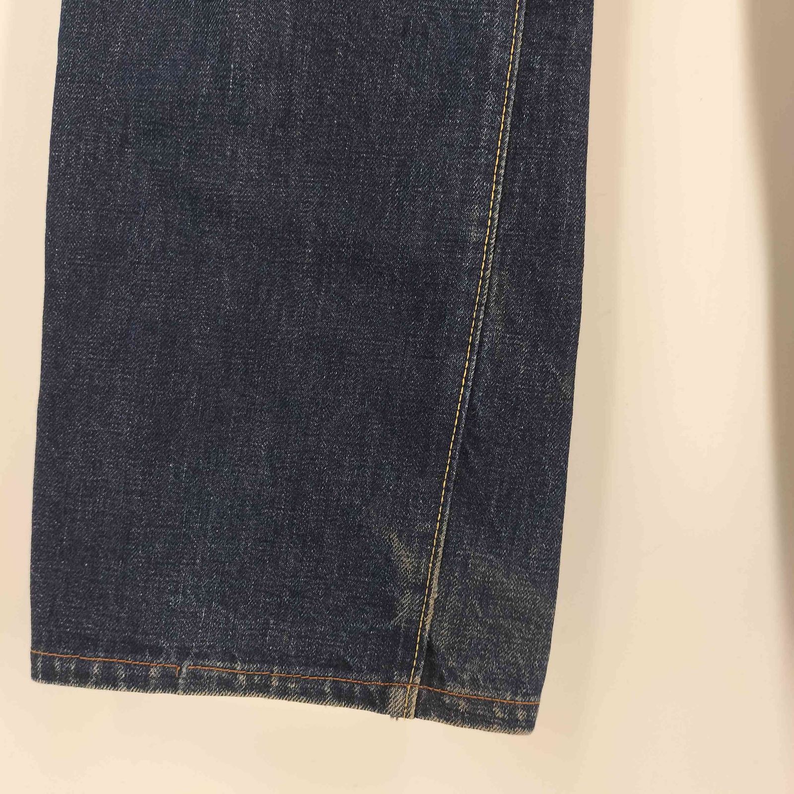 DENIME ドゥニーム W33 セルビッジ ドゥニーム Denime 906 Vステッチ リベット セルビッジ デニム ヒゲ