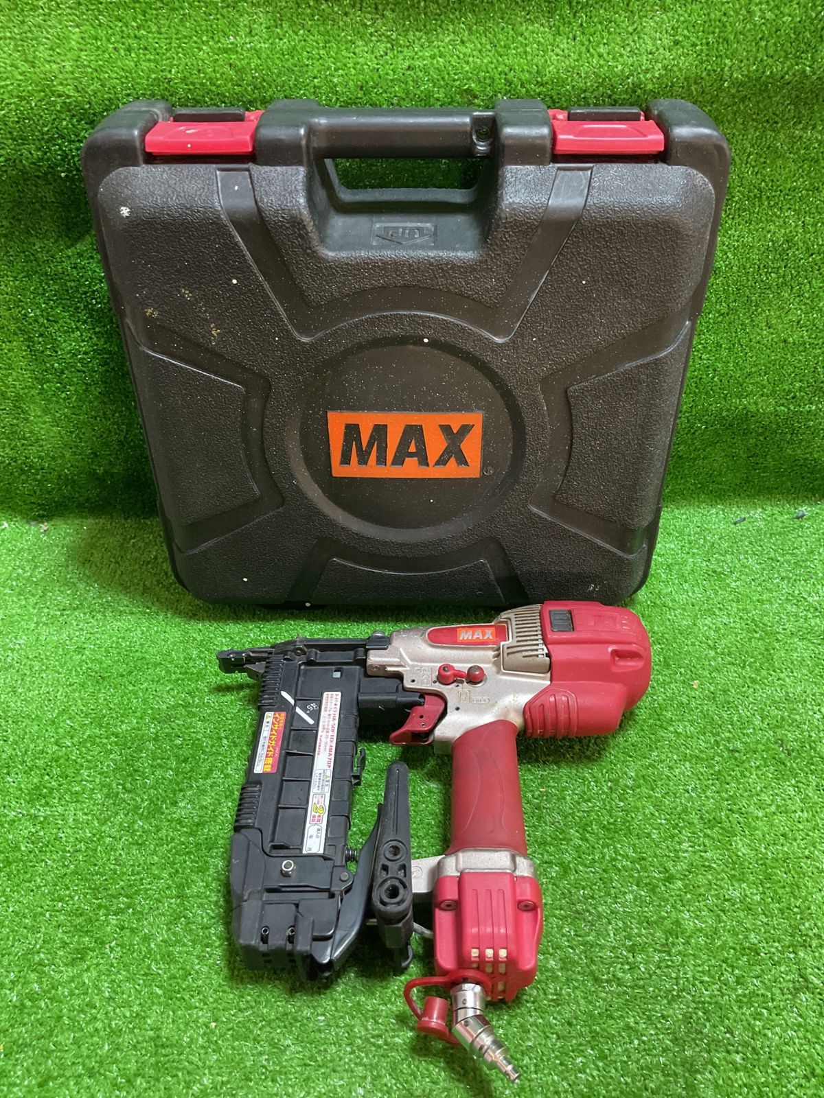 MAX HA-50F1(D) 高圧フロアタッカ ※現状品 ケース有(チｰ214）