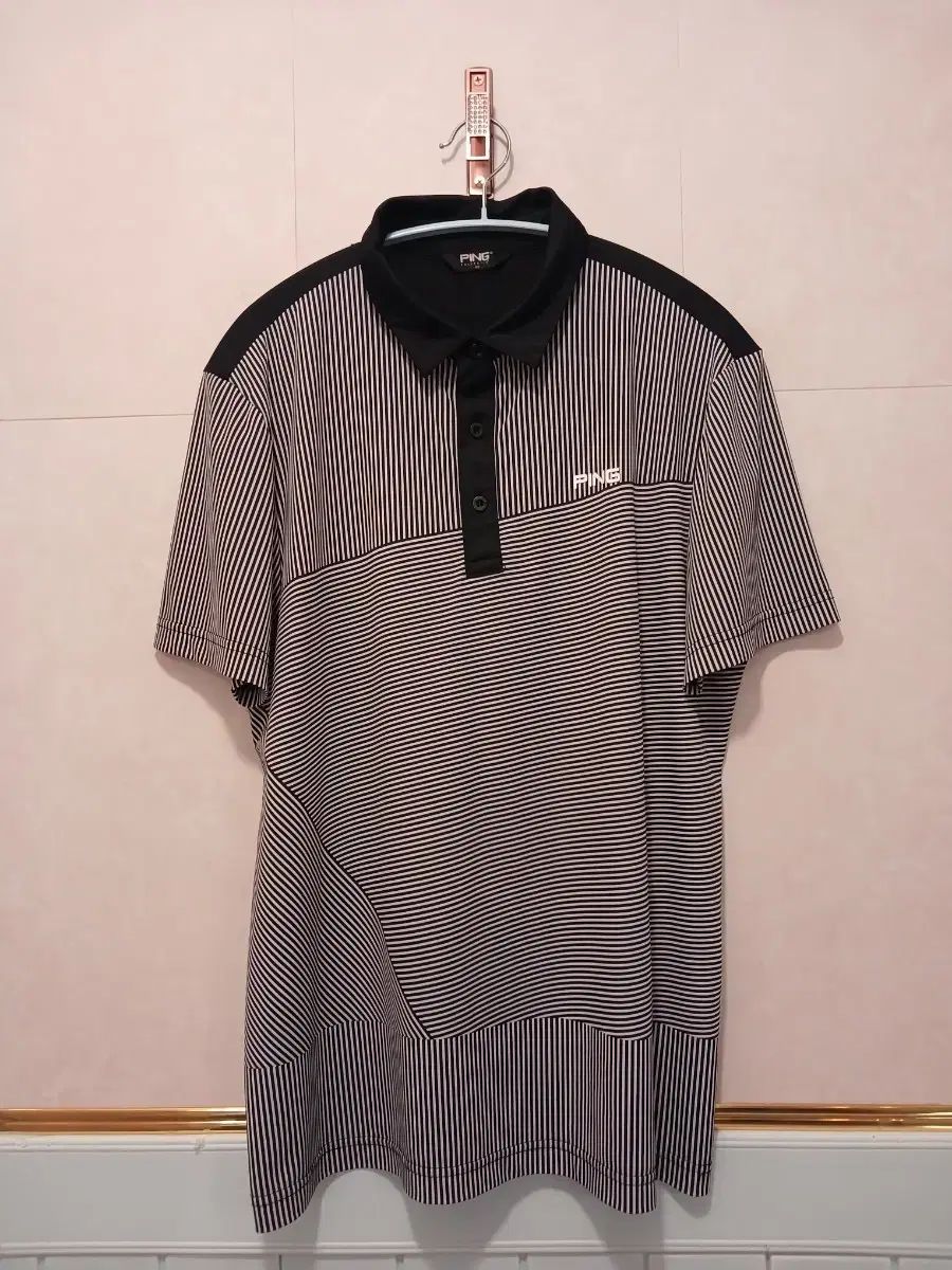 PING 핑 正規品 メンズ ストライプ 半袖 カラーTシャツ 95 100 サイズ