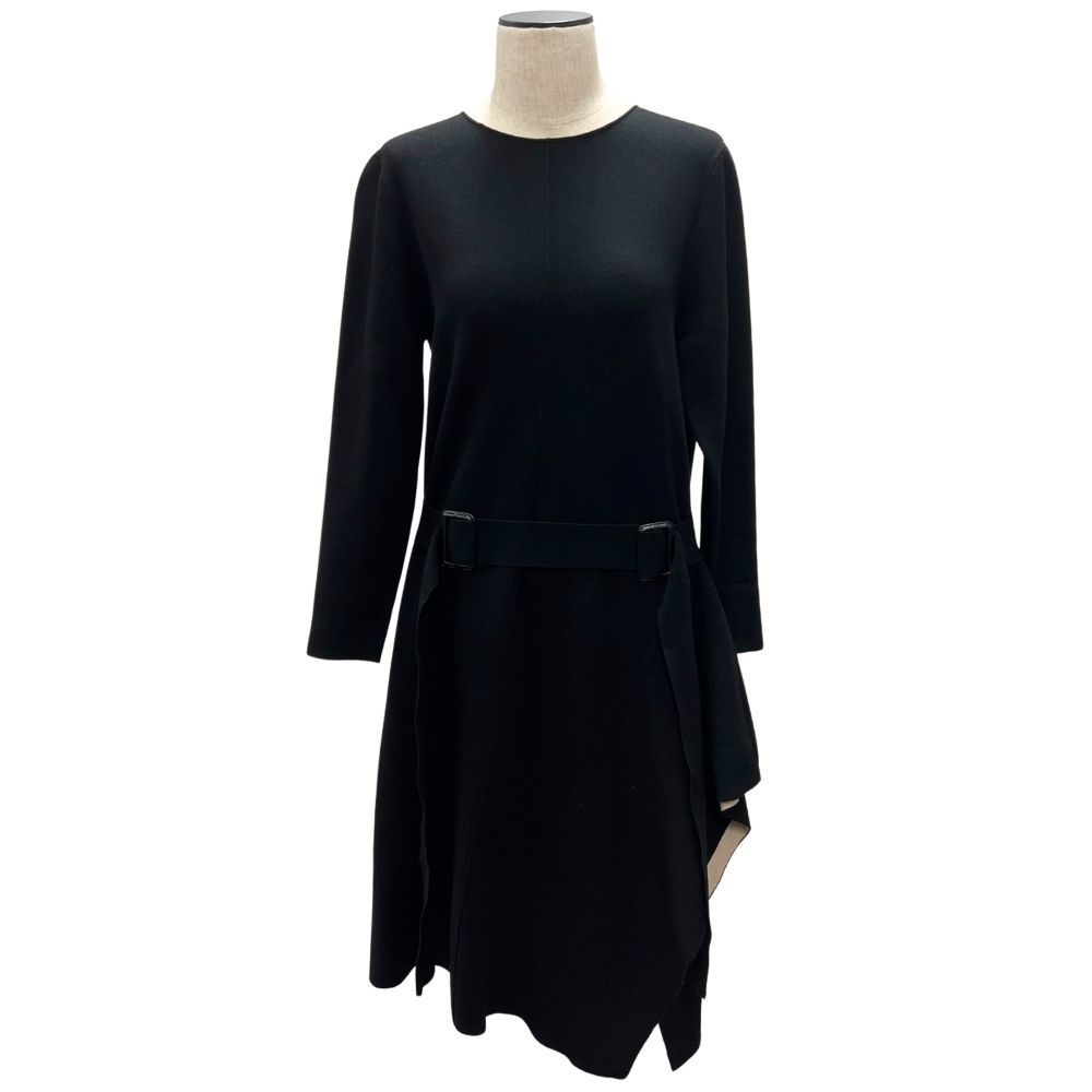 ADORE アドーア 531-9274902 レディース ドライストレッチベルト付き ニット ワンピース ブラック サイズ 38 正規品 / 54412