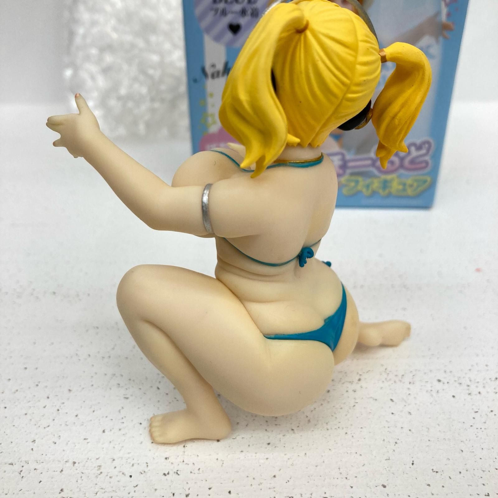 イオン広店】 ぽちゃ子のなかよしホールドフィギュア 水色 すーぱー