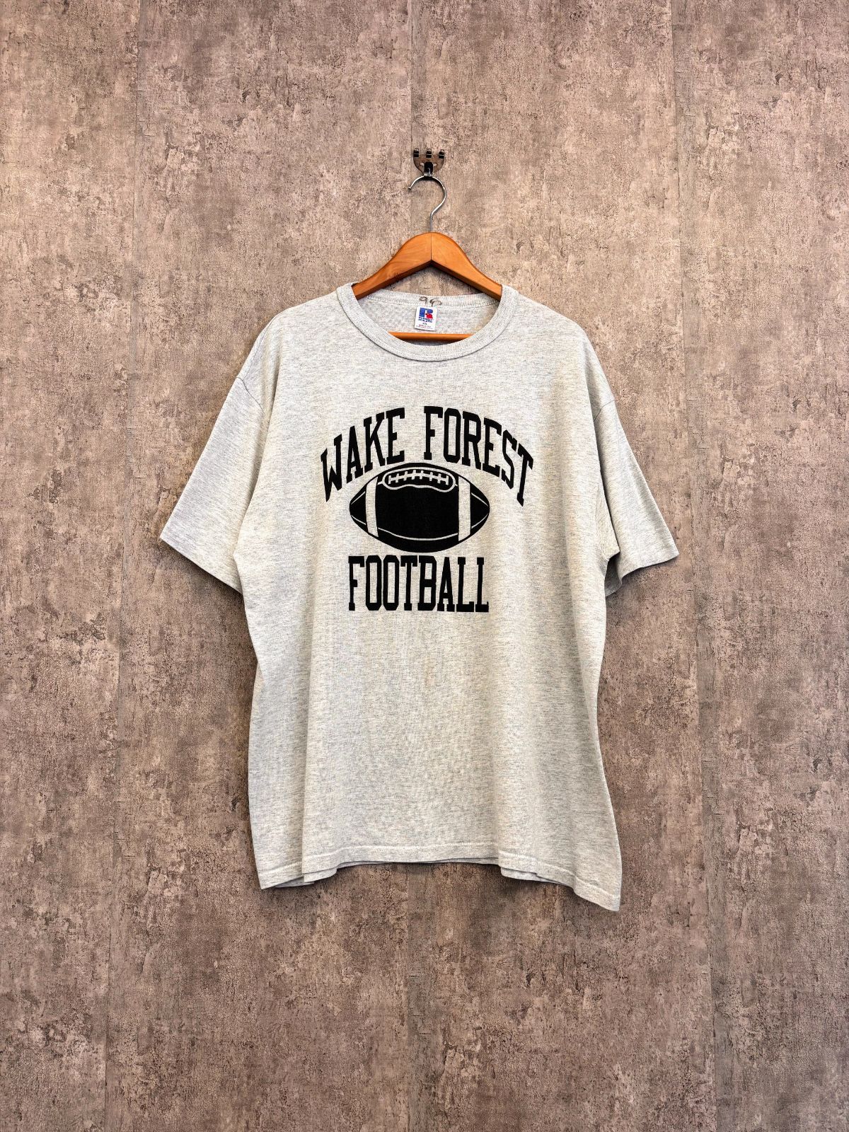 90'sUSA製　 Russell Athletic ラッセル・アスレチック 『WAKE FOREST FOOT BALL』フットボールチームTシャツ
