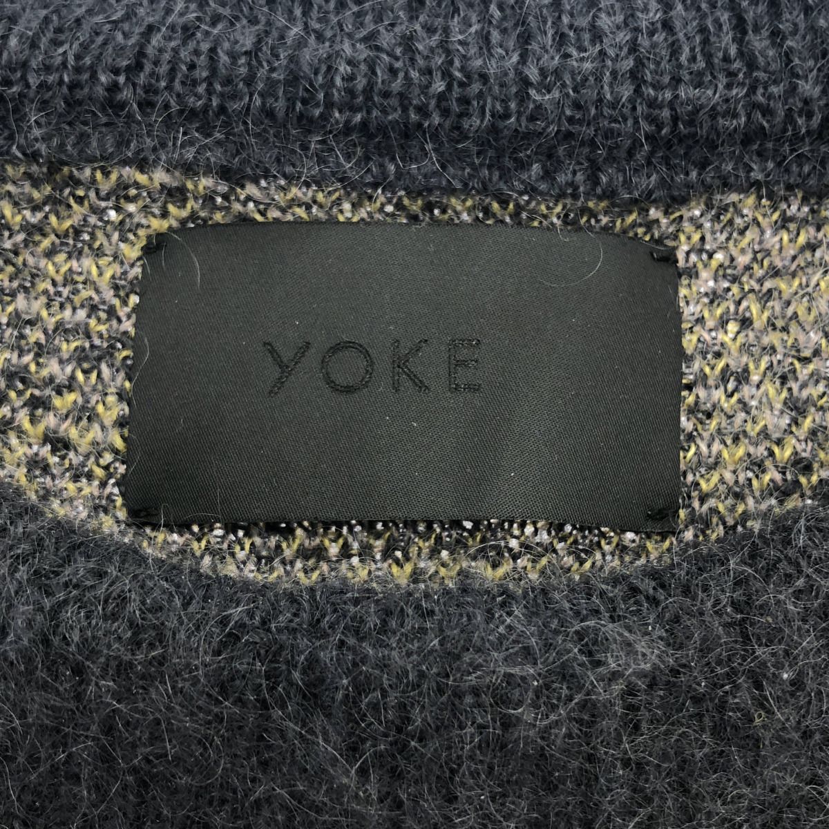 YOKE ヨーク 24AW JACQUARD MOHAIR SWEATER モヘアニットセーター