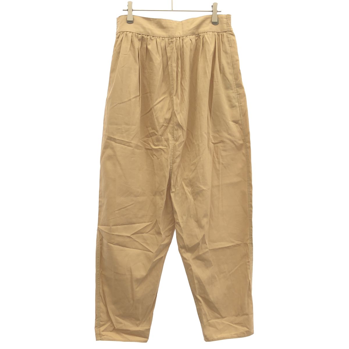 TENNE HANDCRAFTED MODERN テン ハンドクラフテッドモダン シャーリングパンツ ベージュ F