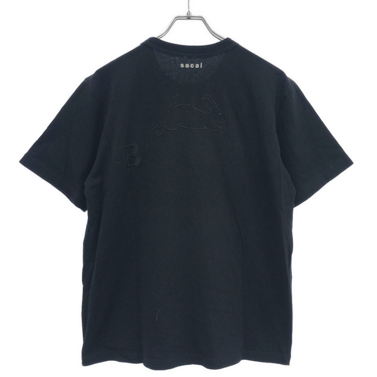 sacai BUNNEY 24SS コラボTシャツ 黒 4 バニー サカイ sacai サカイ 24SS BUNNEY×EUG Tシャツ 24-0903S ブラック 3 - メルカリ