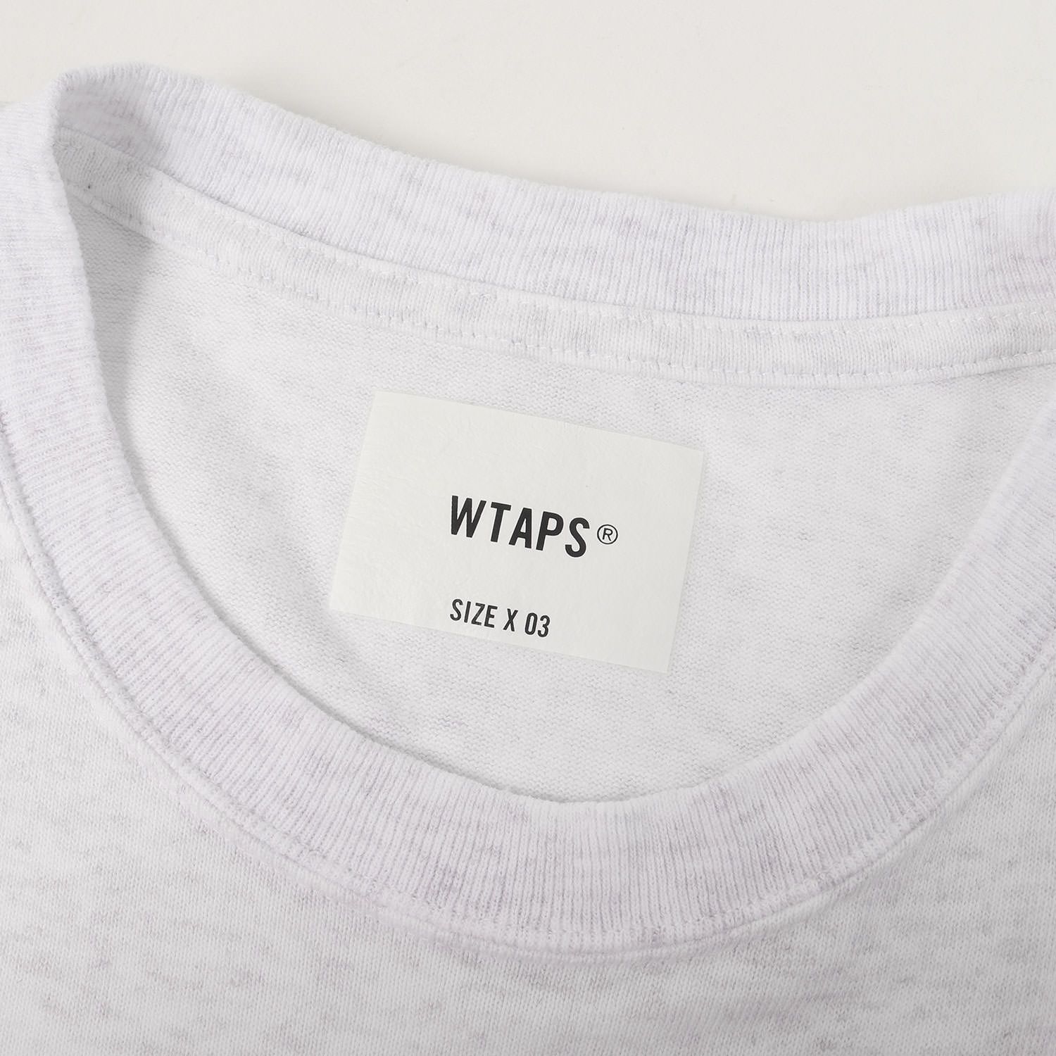 美品】WTAPS ダブルタップス Tシャツ ライトグレー サイズ:L | 25AW