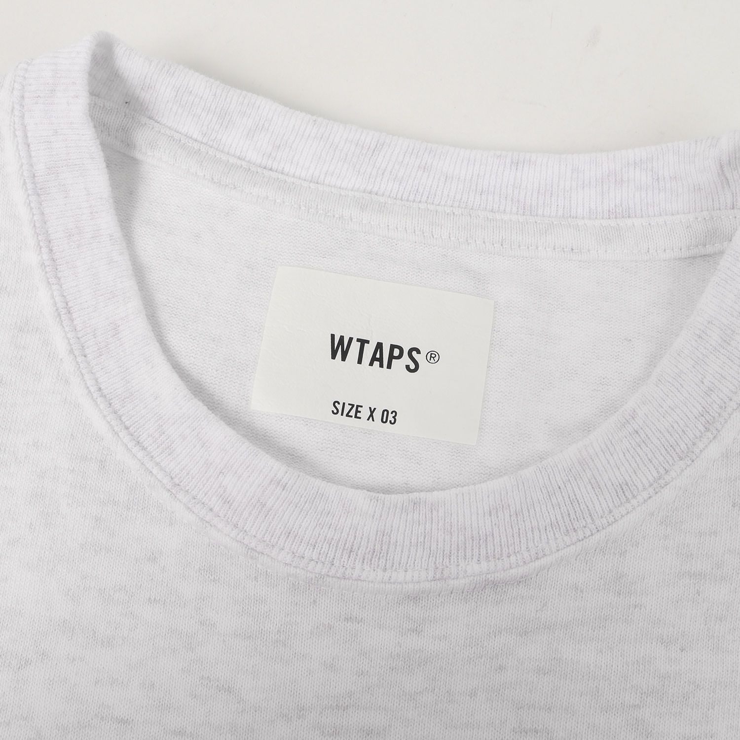 美品】WTAPS ダブルタップス Tシャツ ライトグレー サイズ:L | 25AW 