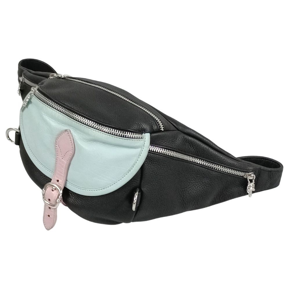 極美品 CHROME HEARTS #1 SNAT PACK スナットパック CHROME HEARTS #1 SNAT PACK スナットパック レザーボディバッグ