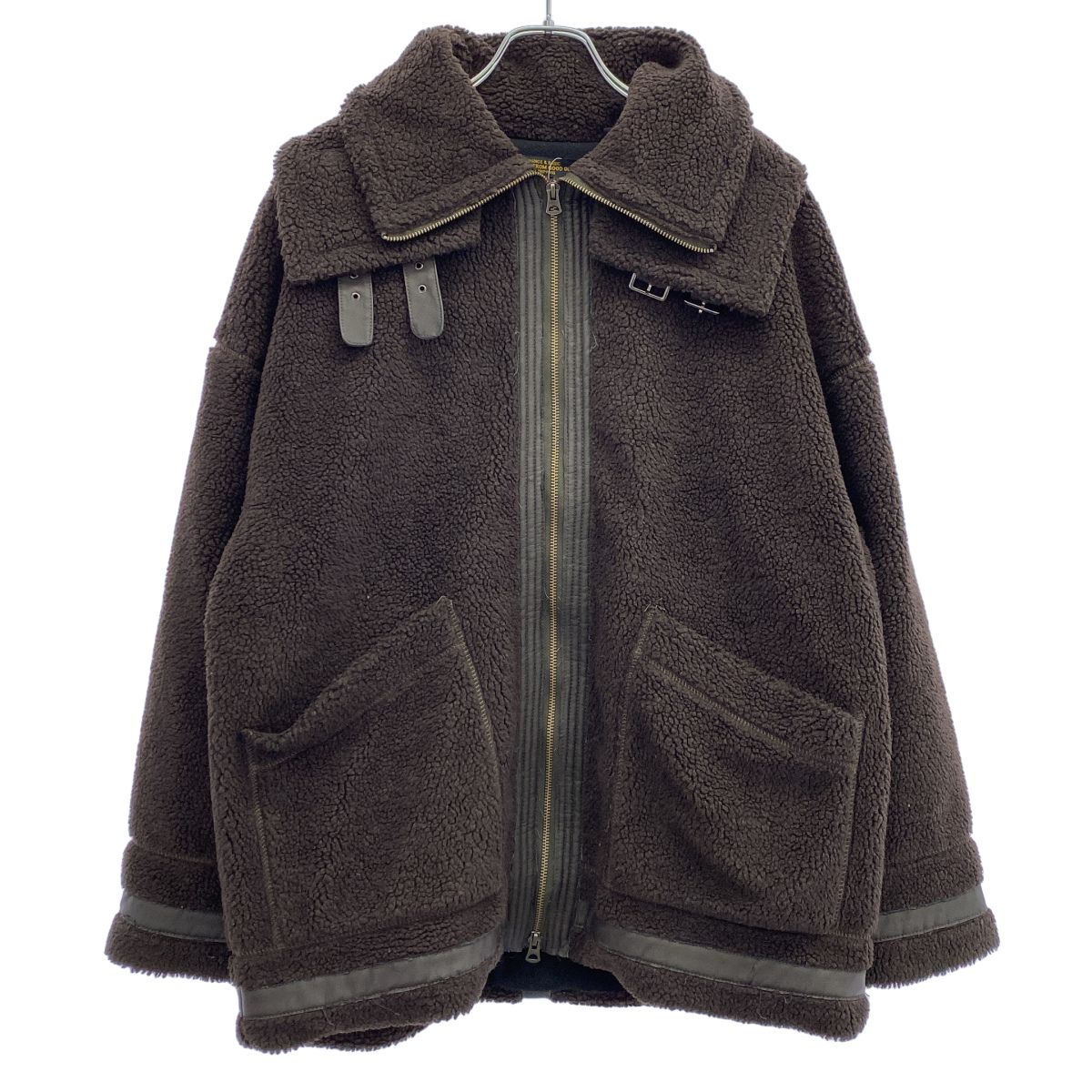 ego tripping エゴトリッピング BOA FLIGHT COAT ボアフライトコート 613510 ブラウン 48