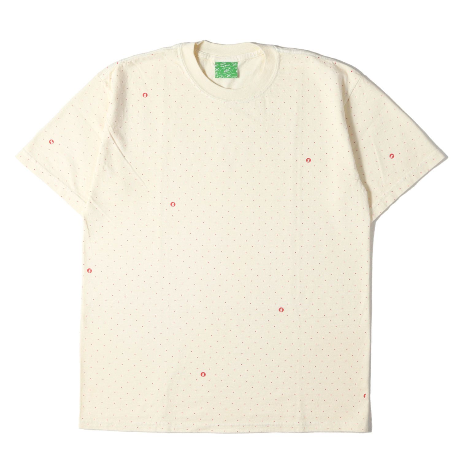 GOODENOUGH UK Tシャツ ベージュ Sロゴプリント 00s GOODENOUGH