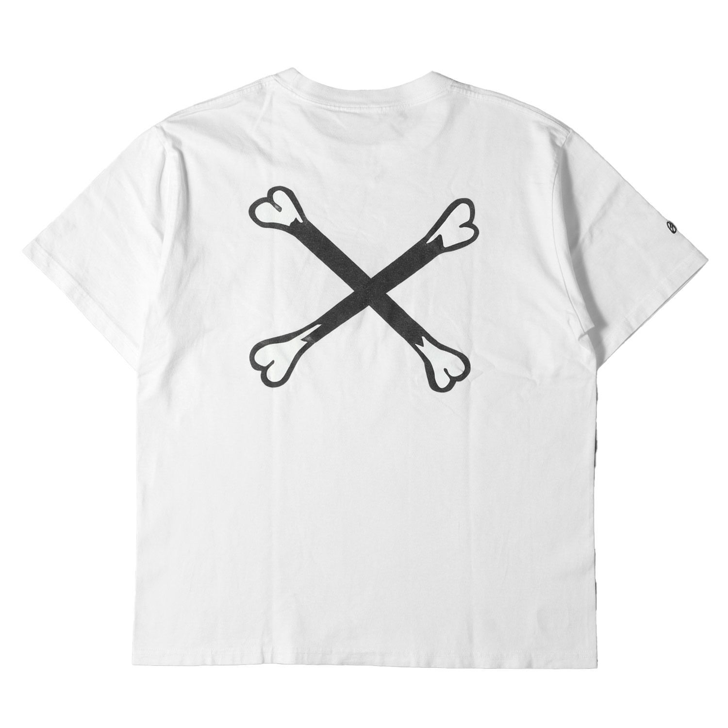WTAPS ダブルタップス Tシャツ ホワイト 白 サイズ:M | 00s クロスボーン グラフィック Tシャツ | トップス カットソー 半袖【メンズ】【中古】