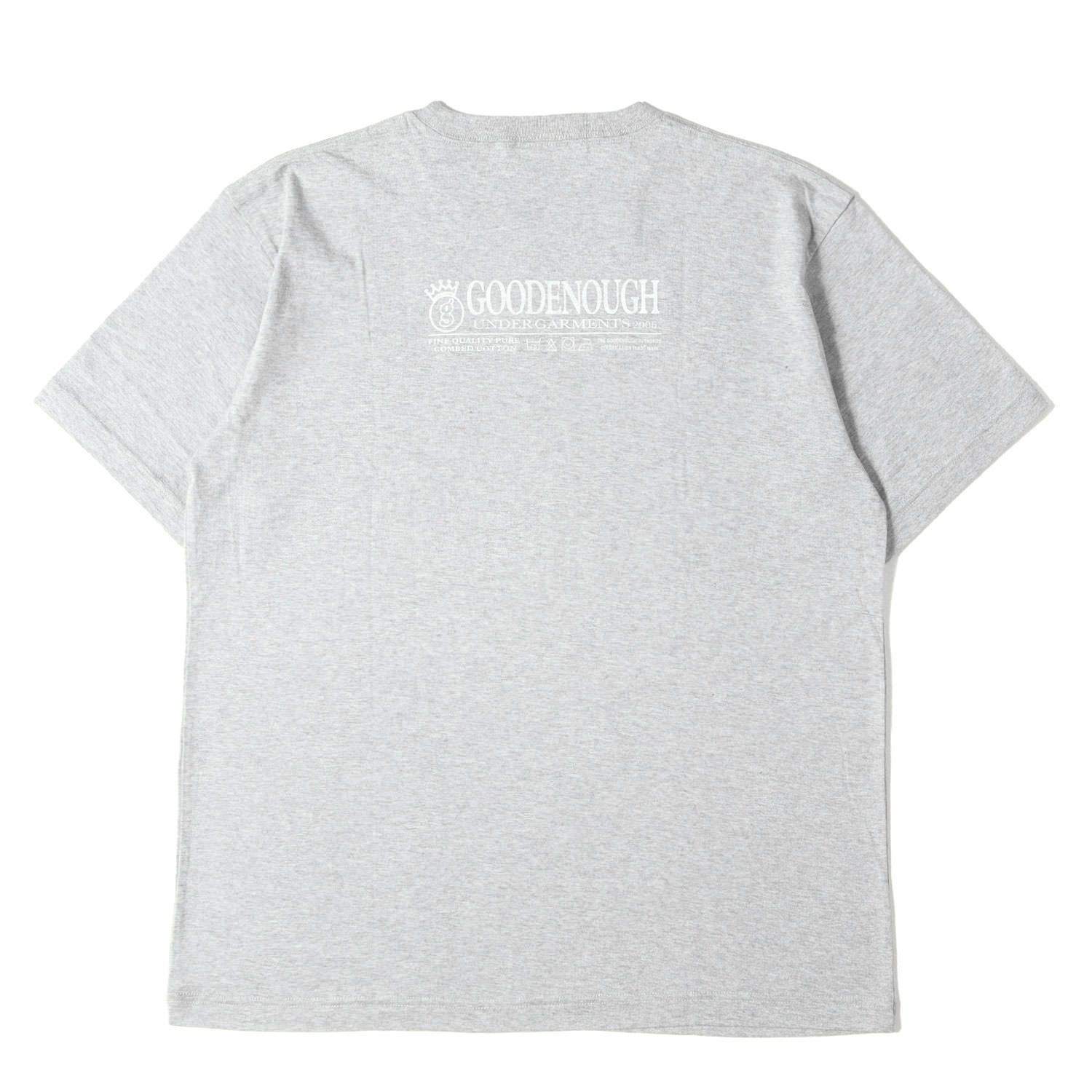 【新品】GOOD ENOUGH グッドイナフ Tシャツ グレー サイズ:M | 00s UNDERWEAR バックロゴ Tシャツ (デッドストック) | トップス カットソー 半袖【メンズ】