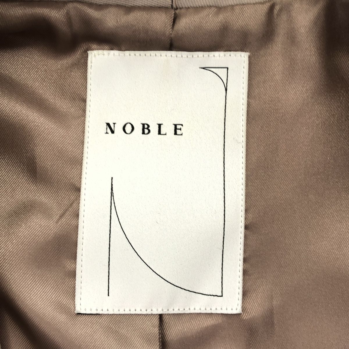 NOBLE ノーブル 23SS ショールカラーロングジレベスト 23-020-240-6020