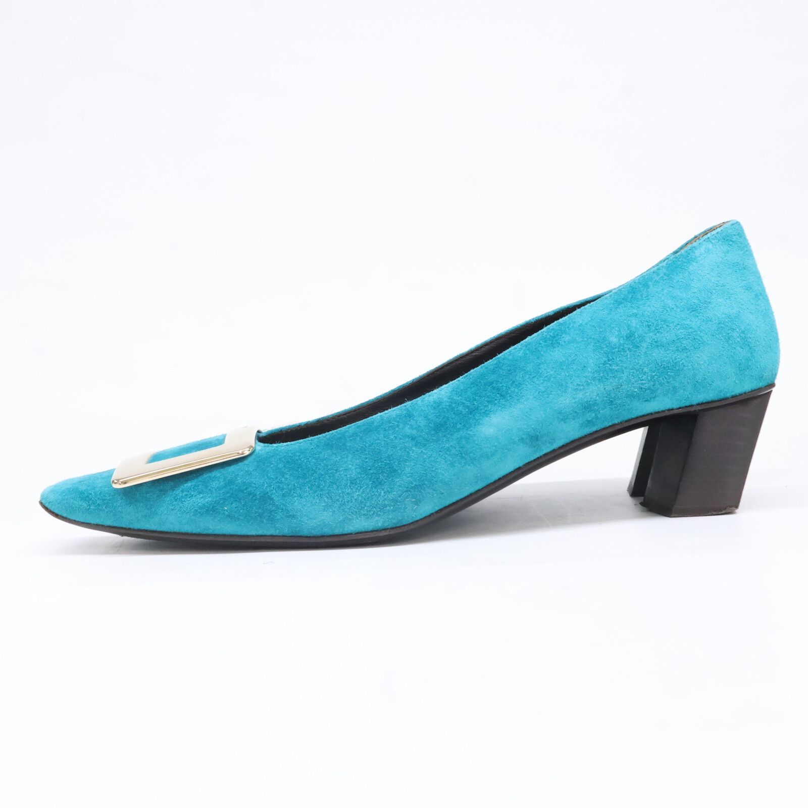 Roger Vivier ロジェヴィヴィエ シルバーバックル スエード ヒール