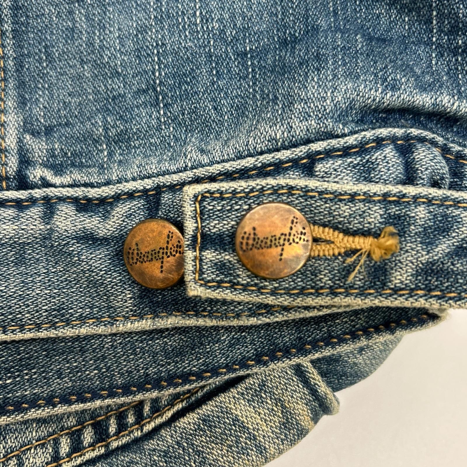 Wrangler ラングラー ブルー カリフォルニア刺繍 ジップ デニム