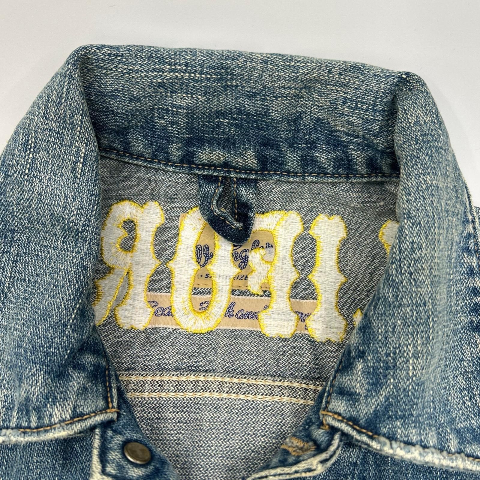 Wrangler ラングラー ブルー カリフォルニア刺繍 ジップ デニム