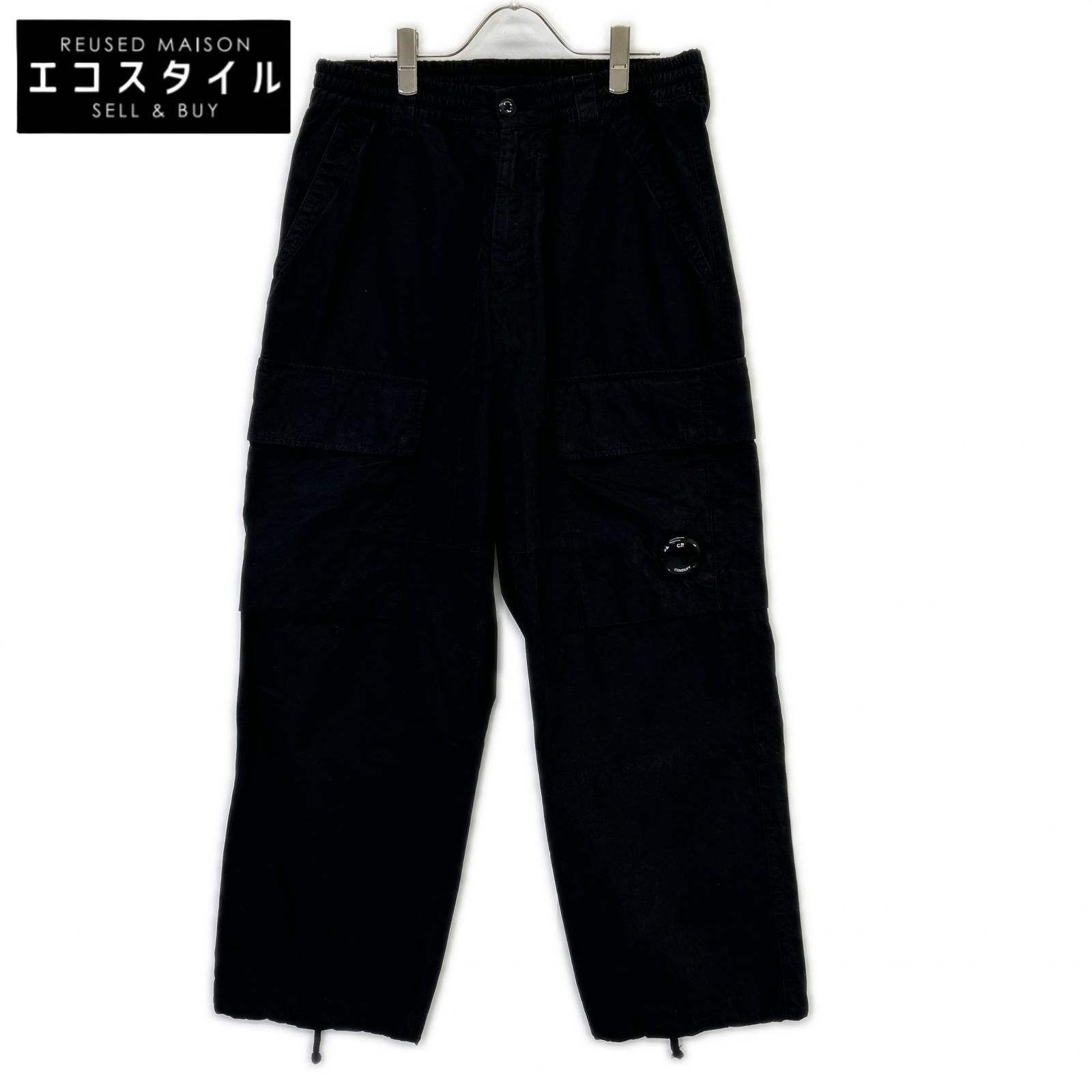 C.P.COMPANY　シーピーカンパニー　19CMPA066A　25AW ブラック CARGO PT IN MICROPEPS PEACHED　46