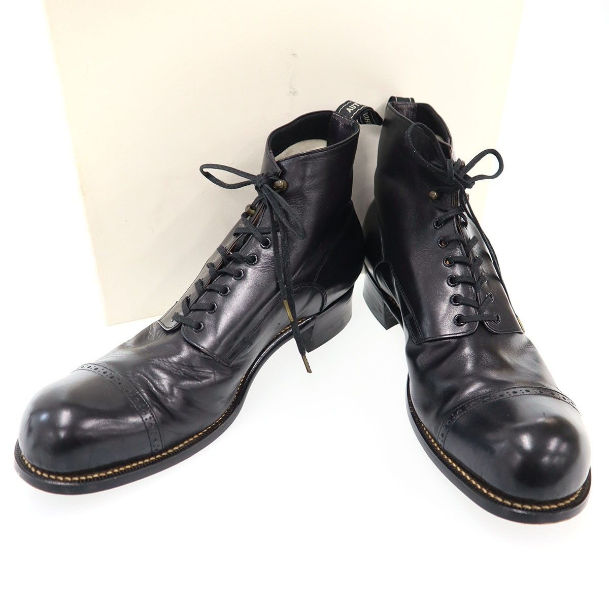 AUTHENTIC SHOE&CO オーセンティックシューズアンドコー レースアップレザーブーツ ASC1234004 ブラック 27cm
