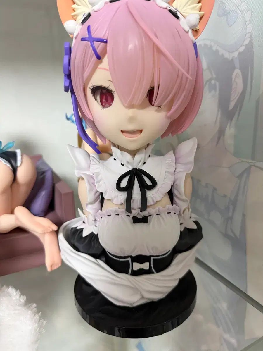 Re:ゼロ ラム 胸像 ラストワン 猫ミミ