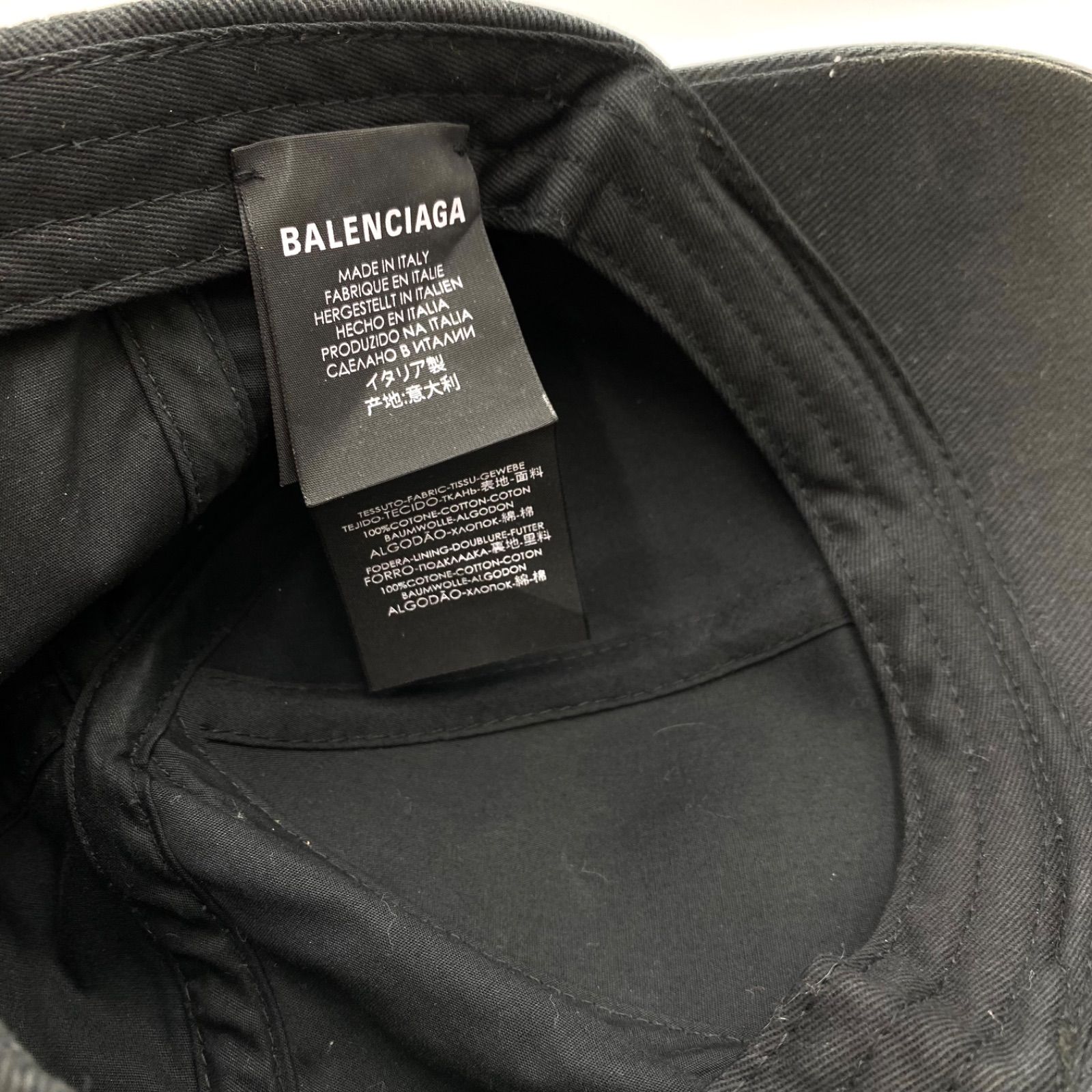 BALENCIAGA バレンシアガ レインボー ロゴ キャップ 帽子 ベースボール