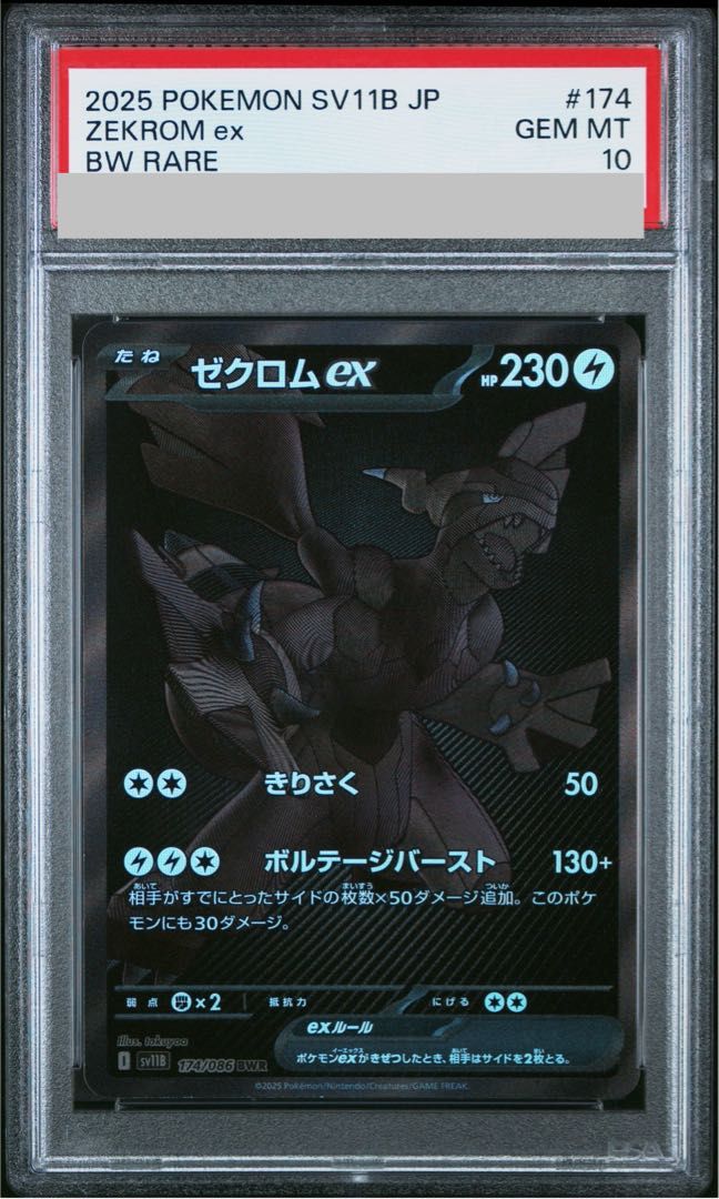 PSA10】ゼクロムex BWR 174/086 1枚 - メルカリ