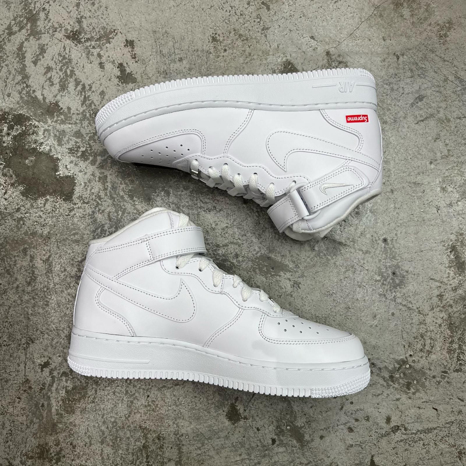 未使用 NIKE × Supreme 24AW Air Force 1 Mid ミッドカットスニーカー 