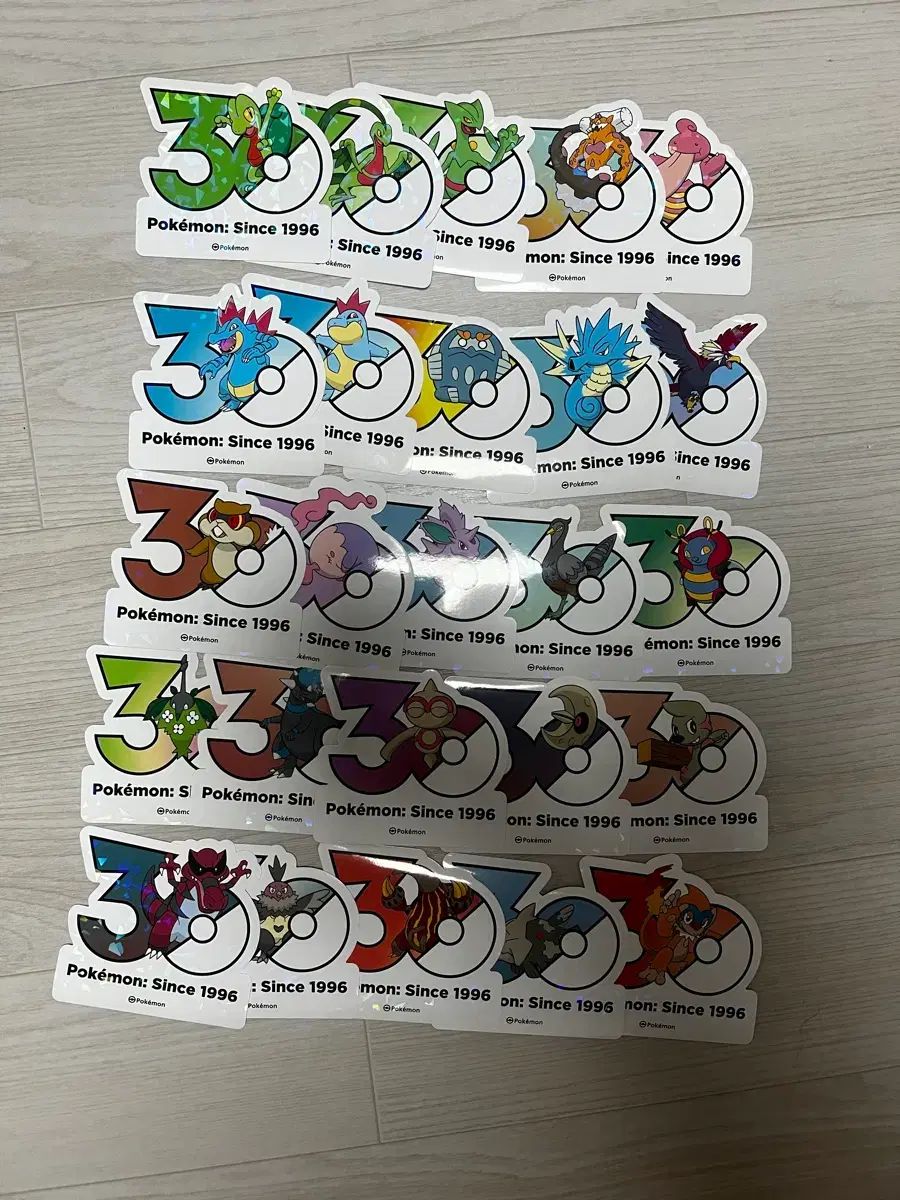 ポケットモンスター 30周年 ステッカー まとめ 出品