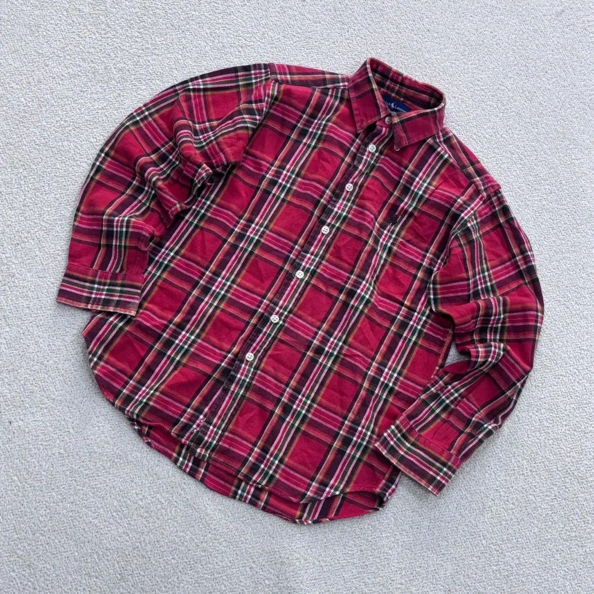 M(10-12) ポロラルフローレン キッズ チェック フランネル シャツ 0515Y 5,570円