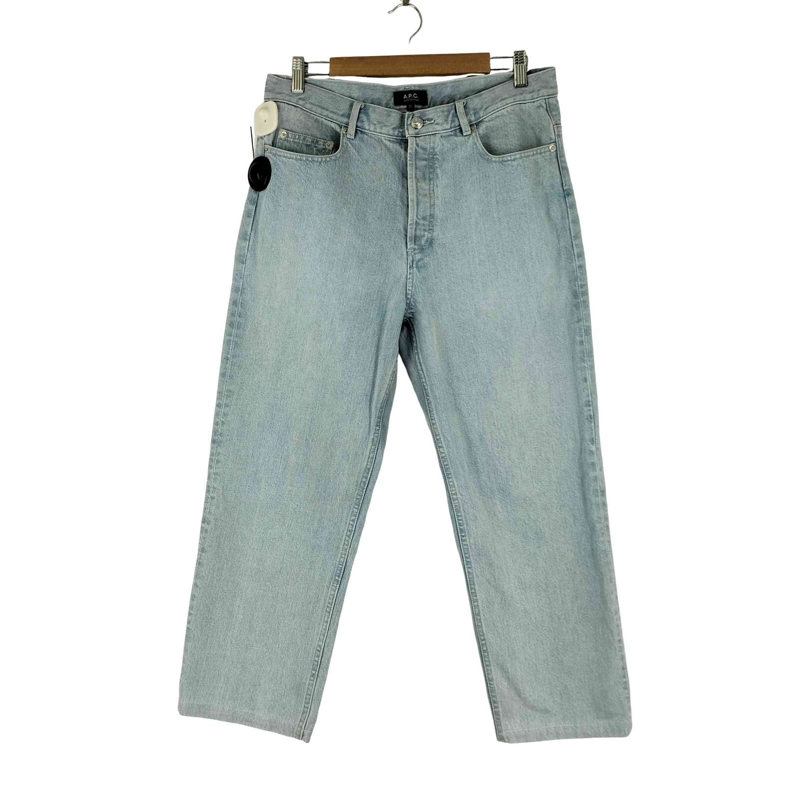 アーペーセー A.P.C. ボタンフライ ワイドデニムパンツ メンズ UK：30-31