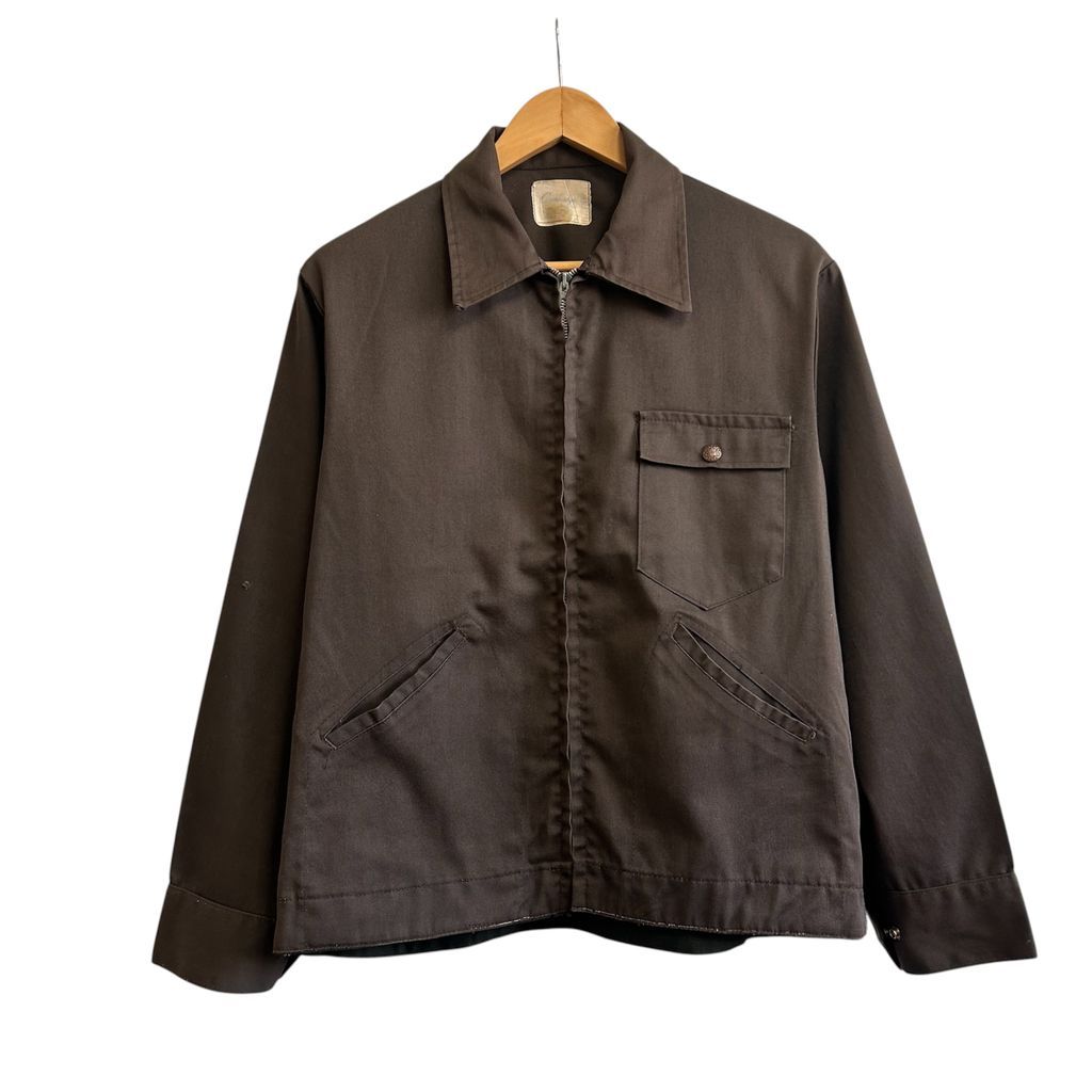 vintage 60s~ Gambrige ライトニングジップ使用 スウィングトップ ドリズラージャケット 緑 green SIZE L NO.T494